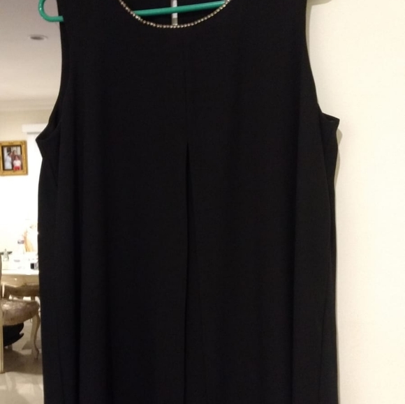 maternity dress, L, rhinestones around the neckline,black - Picture 3 of 5